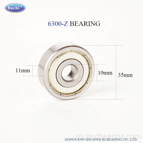 Groove profundo profesional rodamiento 6300 ZZ